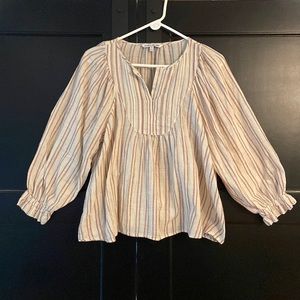 Elizabeth and James Boho Peasant Blouse Sz M